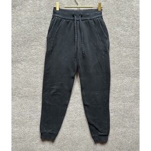 Lululemon Pants Women 0 Faded Black Scuba 27" GUC Casual Daily Athleisure HR HW